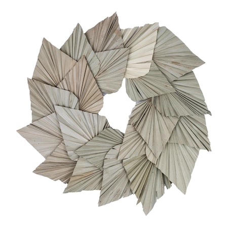 Dare2Decor 17 in. Palm Spear Wreath, Natural DA3879816